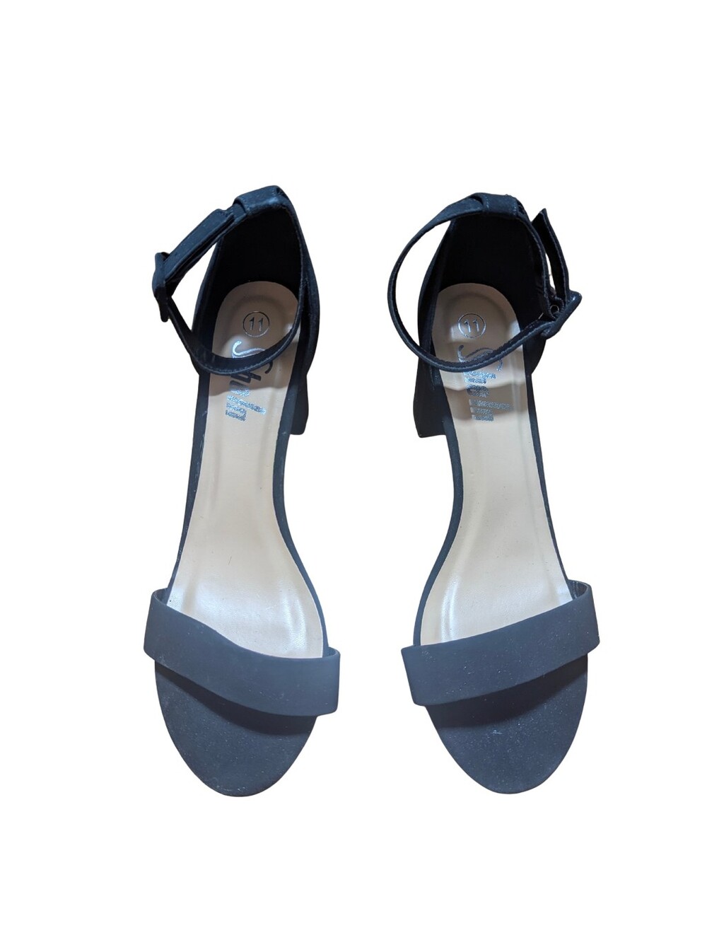 🖤 NWT SHEIN Black Chunky Heel Ankle Strap Sandals – Women’s Size 11 🖤